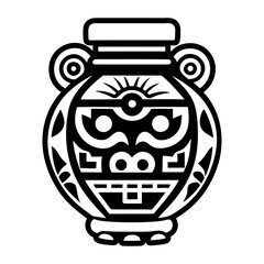 Water jar icon in solid style