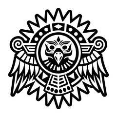 Eagle symbol icon in filled style