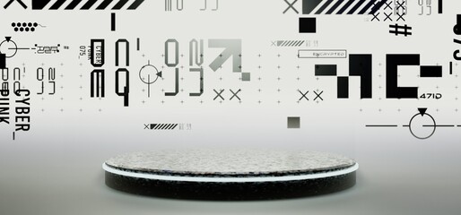 3d illustration rendering of y2k 2000s gaming technology futuristic fantasy metaverse cyberpunk...