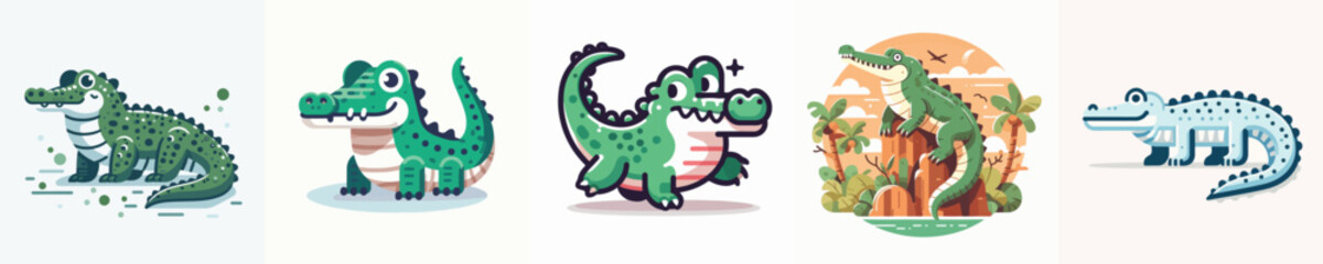 Vector of a crocodile