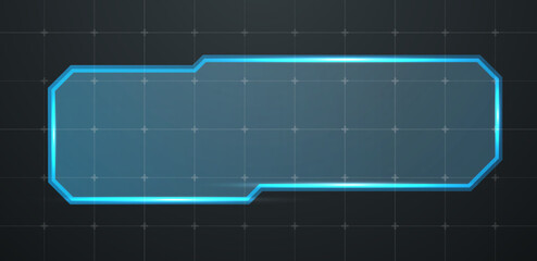 Technology box or futuristic textbook blue vector