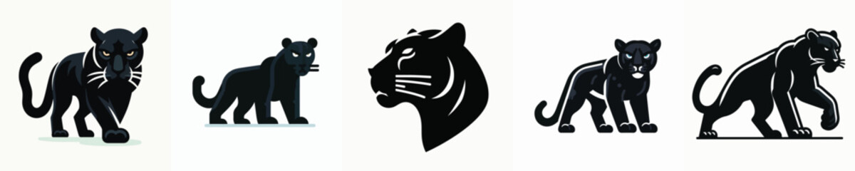 Vector of a black panther