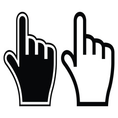Hand cursor icon vector illustration