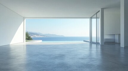 Oceanfront Minimalist Home Interior Design.