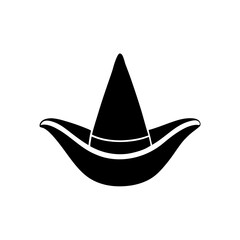 Fototapeta premium Vector collection of hat silhouette 