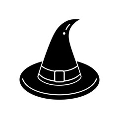 Vector illustration of a witch hat for Halloween