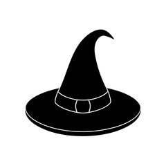 Vector illustration of a witch hat for Halloween