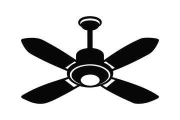 Obraz premium celling fan line art silhouette vector illustration