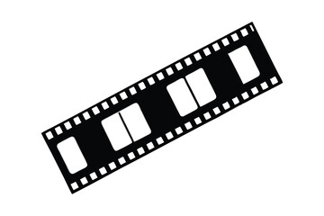 Fototapeta premium Film Strip from a film - line art vector illustration in white background