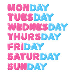 Days of the week, volumetric