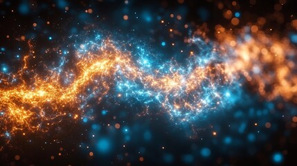 Fototapeta premium Abstract energy flow, vibrant colors