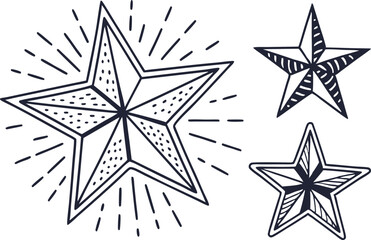 Obraz premium set of vector stars