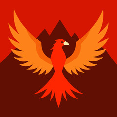 vector illustration of an eagle