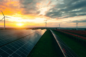 Wind turbines and solar parks are two adopted renewable energy technologies used to generate...