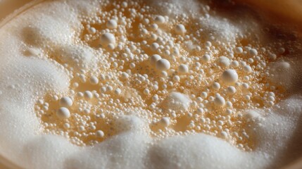 Obraz premium Close-up of yeast in fermentation process, laboratory setting