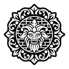 Obraz premium A filled style icon depicting ancient stonework