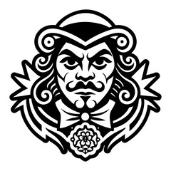 Obraz premium A glyph style icon showing opera singer