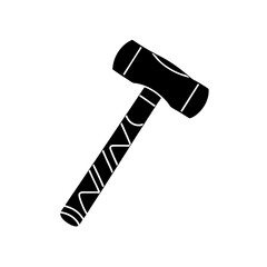 creative details Hammer icon vector illustration 