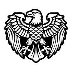 Obraz premium A filled style icon showing eagle tattoo