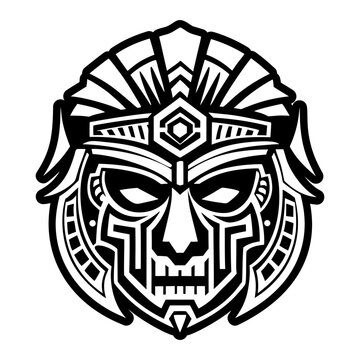 A solid style icon showing gladiator mask
