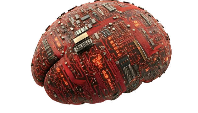 Digital brain circuit technology design - Powered by Adobe