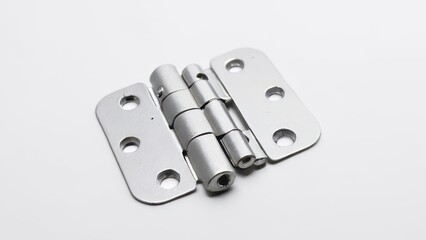 Metal hinge for furniture and construction projects, showcasing durability and design.