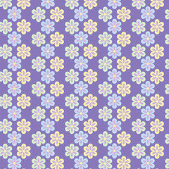 Cute floral seamless pattern design for textile fabric print or background