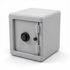 Secure Safe Box: Gray Steel Vault for Money & Valuables