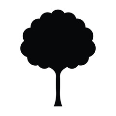 vector tree silhouette