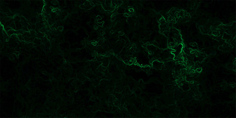 Abstract digital background with faint, glowing green electric lines and fluid. Mysterious, high-tech, and cybernetic atmosphere. Nebula-inspired void, with glowing filaments and deep. 