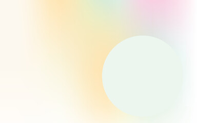 Soft abstract vector background with smooth gradient mesh and circular elements. Minimal and elegant composition suitable for UI design, presentations, skincare branding, or modern editorial layouts.