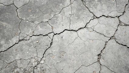 Gray Cracked Concrete Surface Rough Texture Detail