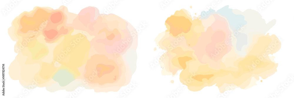 Poster soft pastel watercolor background with gentle hues creating a tranquil artistic effect perfect for d