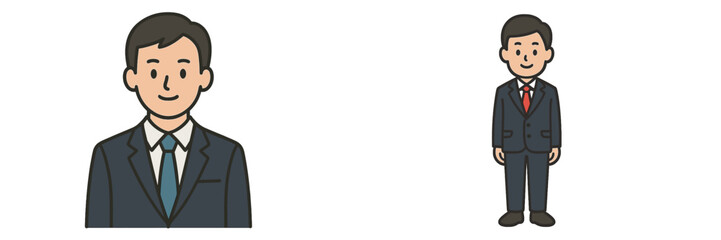 Businessman in suit with friendly expression engaging in professional environment during daytime meeting