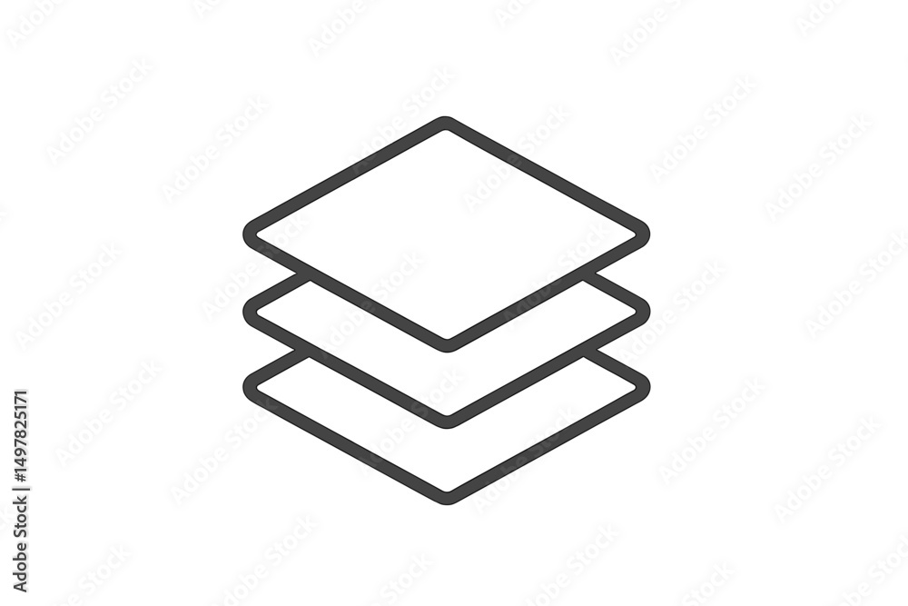 Poster layers of design elements arranged in a modern style, showcasing a minimalist approach in digital gr