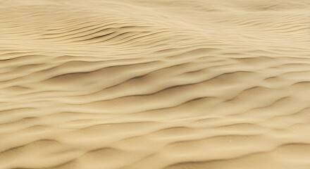 Obraz premium Textured Desert Sand Dunes A Close-Up View of Natural Patterns and Undulating Terrain, Capturing the Beauty of the Desert Landscape