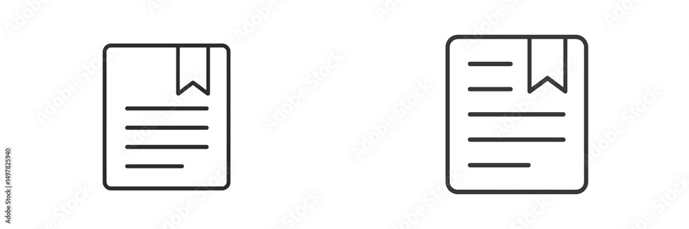 Fototapete minimalist design featuring two notepads with bookmarks, illustrating organization and productivity 