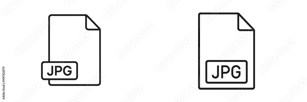 Poster Documents representing JPG file format in a simple and modern design showcasing file types and extensions clearly