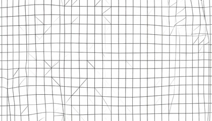 Distorted Grid HandDrawn Abstract Illusion