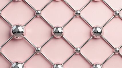 Pastel Pink Geometric Abstraction