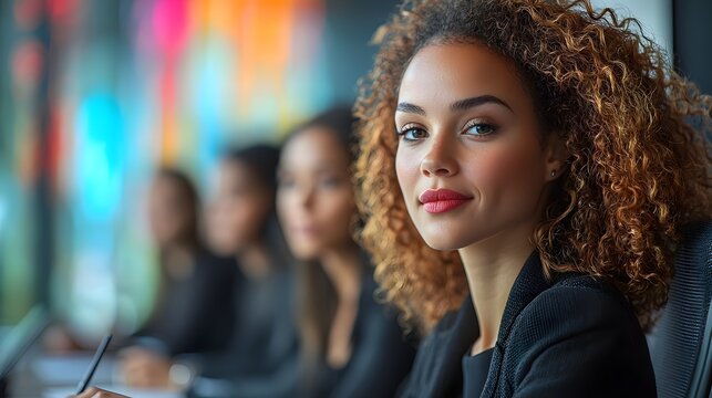 Diverse business stakeholders discussing sustainable strategies in a conference room