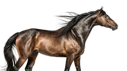 Obraz premium black horse isolated on white