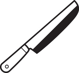 Perfect for digital artists, this high-resolution vector knife artwork suits branding, merchandise, and resale in creative platforms.