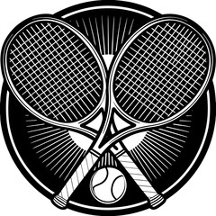 tennis racket and ball