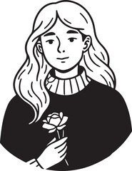 A stylish and modern female portrait vector is perfect for creators looking to offer fashion-forward and personal branding content.