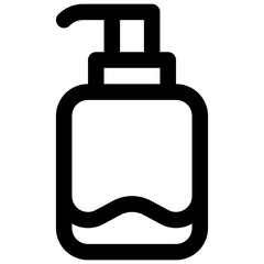 Soap dispenser. Editable stroke vector icon.