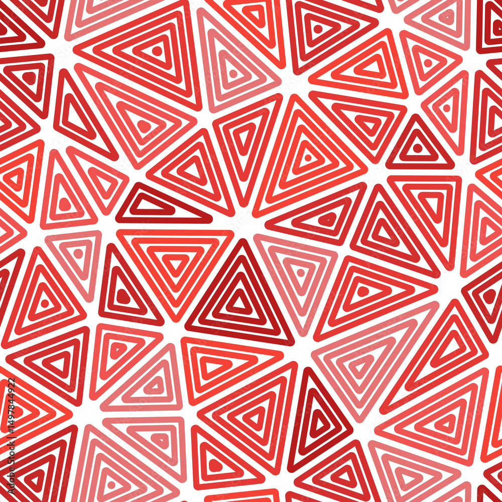 Poster geometric background. large triangles size. multiple repeated inner triangles. mono tone style. repe