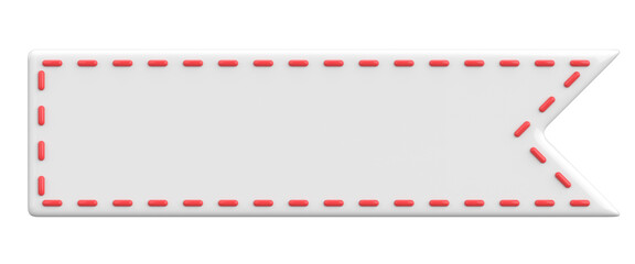 Price tag. Sale tag. Discount label. 3D illustration.