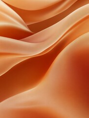 A stunning close-up of flowing orange silk highlights the intricate texture and rich colors, generating a sense of warmth and invitation