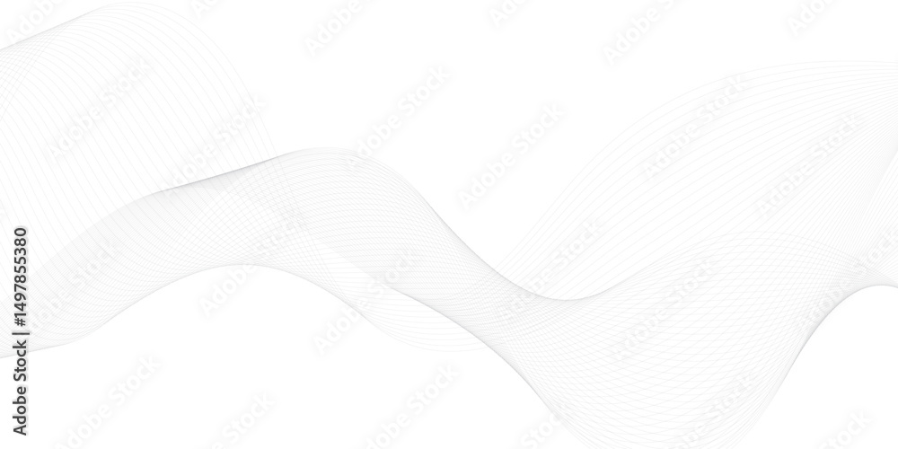 Poster wavy business curve lines on transparent background. abstract ocean wave line background. wave swirl